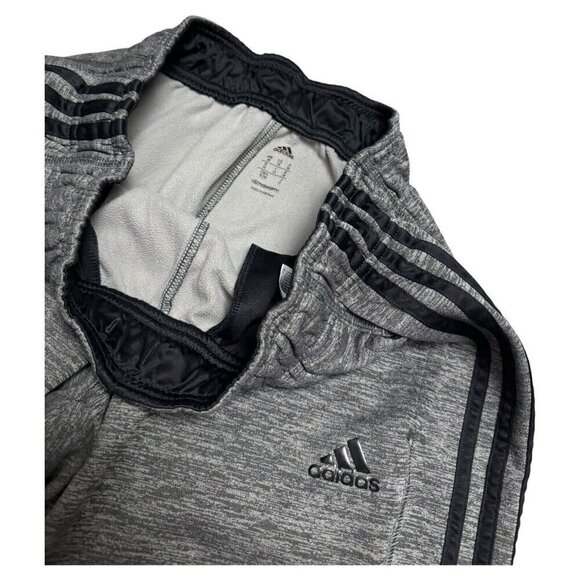 Adidas CLIMAWARM FLEECE Heather Grey Light Sweatpants Joggers Workout Gym Pants - Picture 2 of 6